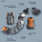 Tripole Unisex Fox Internal Frame Laptop 35 Litres Backpack - Rucksacks and Backpacks