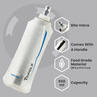 Tripole Unisex Hydration & Water Soft Flask for Running and Cycling 500ml-White - Drinkware