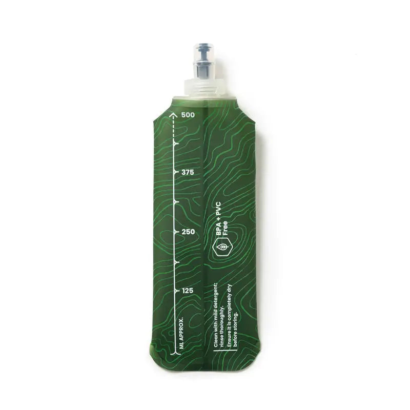 Tripole Unisex Hydration & Water Soft Flask for Running and Cycling 500ml-Green - Green / 500 ml - Drinkware