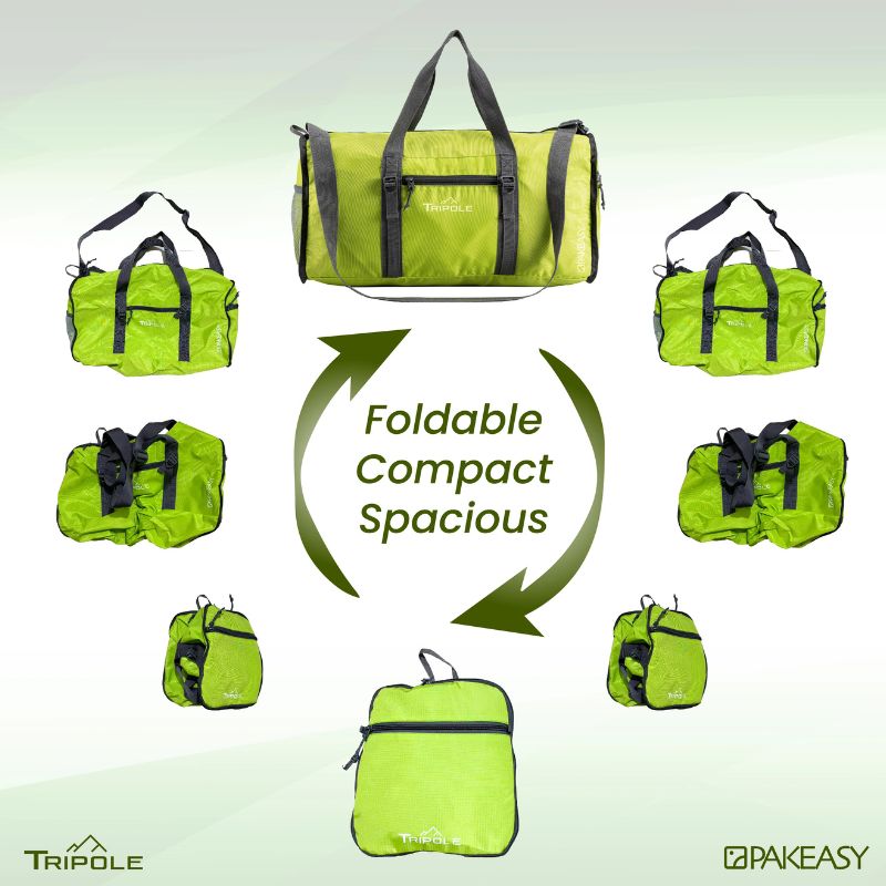 Tripole Unisex PAKEasy Foldable 40 Litres Duffel Bag Portable - Rucksacks and Backpacks