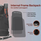Tripole Unisex Summit 40 Litres Rucksack for Trekking Hiking Backpacking with RainCover Include - Rucksacks