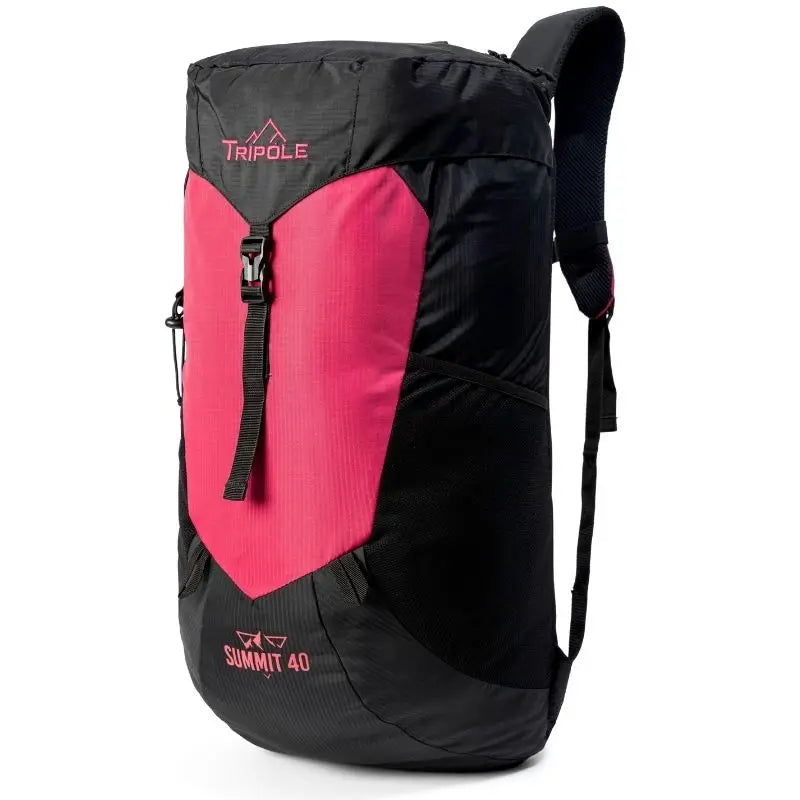 Tripole Unisex Summit 40 Litres Rucksack for Trekking Hiking Backpacking with RainCover Include - Pink / 40 Litres