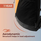 Tripole Unisex Summit 40 Litres Rucksack for Trekking Hiking Backpacking with RainCover Include - Rucksacks