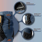 Tripole Unisex Summit 40 Litres Rucksack for Trekking Hiking Backpacking with RainCover Include - Rucksacks
