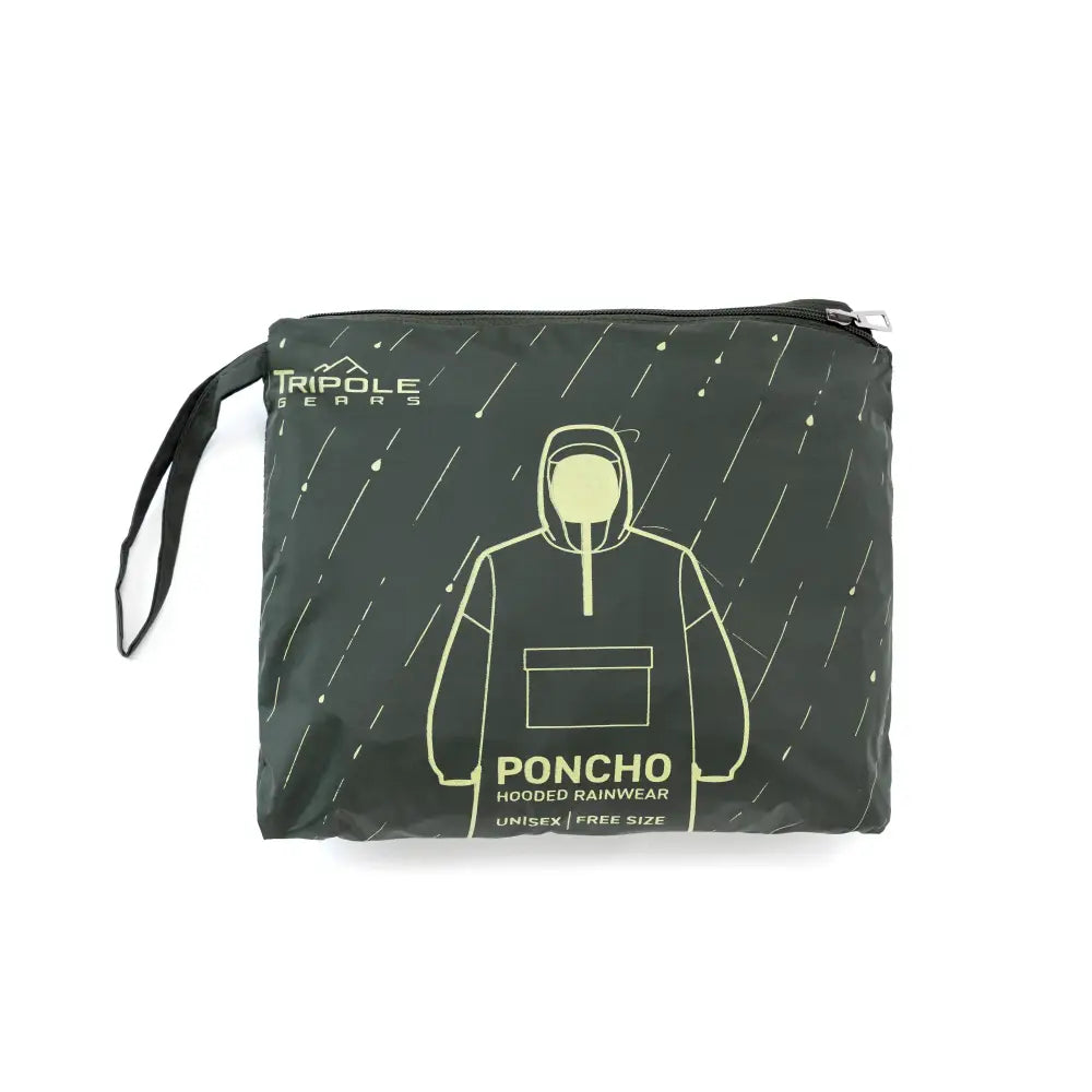 Tripole Unisex Waterproof Rain Poncho for Trekking Hiking & Camping - Poncho
