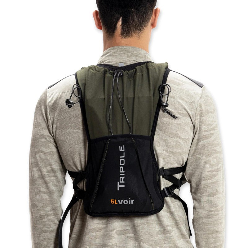 Tripole Voir Trail Running and Cycling 5 Litres Hydration Bag (Without Bladder) - Green / 5 Litres - Hydration