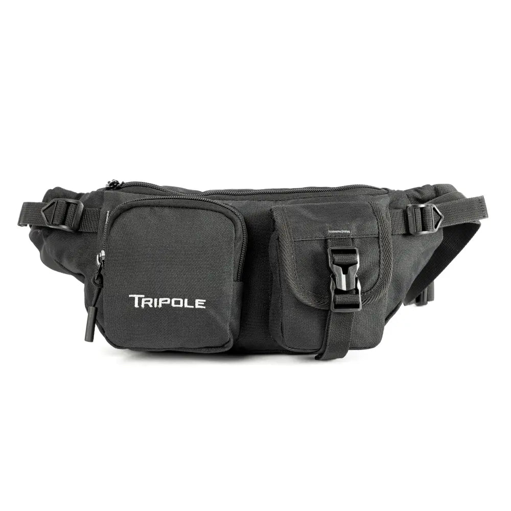 Tripole Waist Pack-Multi-Purpose Fanny Bag - Black - Waist Packs