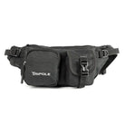 Tripole Waist Pack-Multi-Purpose Fanny Bag - Black - Waist Packs