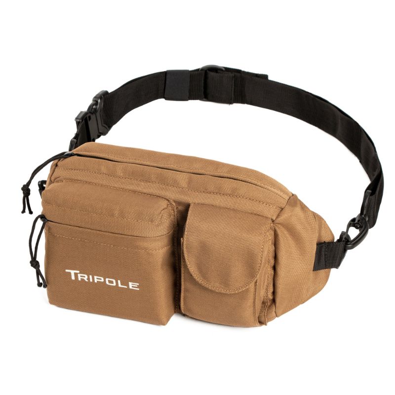 Tripole Waist Pack-Multi-Purpose Fanny Bag - Khaki - Waist Packs