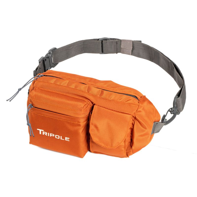 Tripole Waist Pack-Multi-Purpose Fanny Bag - Orange - Waist Packs
