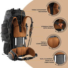 Tripole Walker Pro 60 Litres Trekking and Hiking Rucksack - Rucksacks and Backpacks