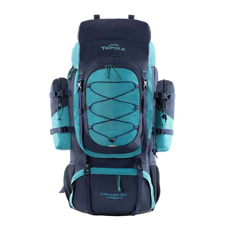 Tripole Walker Pro Rucksack for Trekking and Hiking- 80 Litres - Navy Blue / 80 Litres - Rucksacks and Backpacks