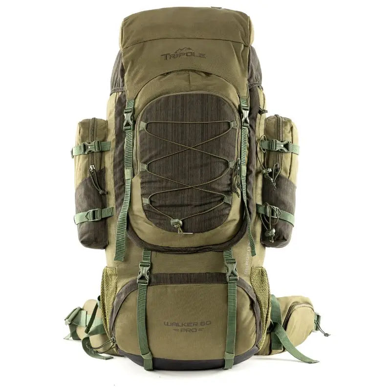 Tripole Walker Pro Rucksack for Trekking and Hiking- 80 Litres - Olive Green / 80 Litres - Rucksacks and Backpacks
